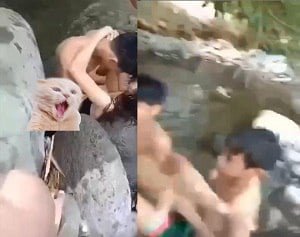 บนฝั่งของลำธารกลุ่มคนหนุ่มสาวได้รักกัน