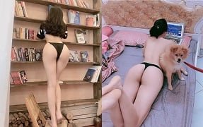 สาวสวยพิชิตความสุขและความหลงใหลที่พึงพอใจ