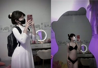 Fuck Hong Nhung ผู้หญิงชุดยาว