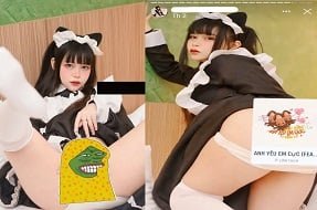 Gia Han ในชุดที่ประจบสอพลอ