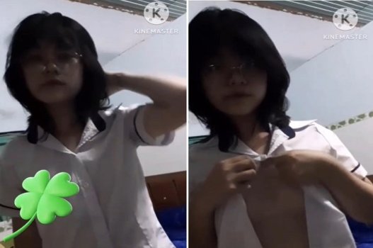 ถ่ายวิดีโอแสดงก้นของเธอเพื่อล่อเพื่อนร่วมชั้นของเธอ